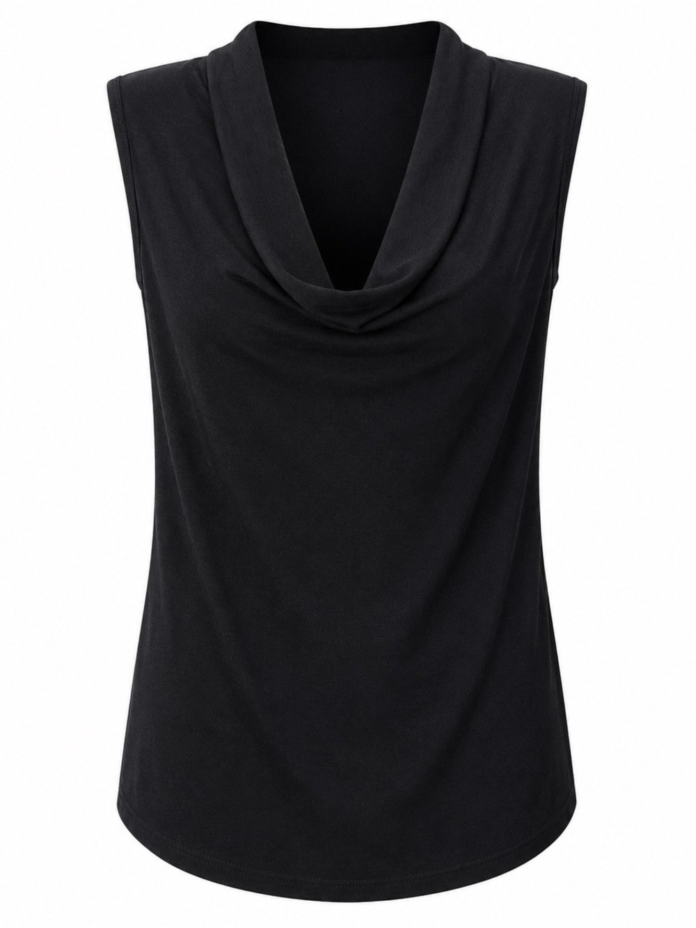 •HKR Collections Black Cowl Neck Sleeveless Top | Size Small - Picture 2 of 7